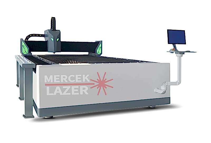 Mercek Lazer Fiber Lazer Kesim Makinesi